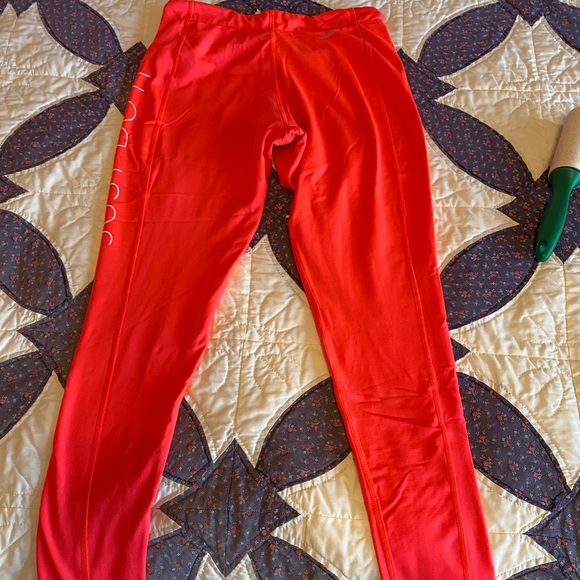 **NIKE Coral Just Do It Fleece Leggings - Picture 2 of 7